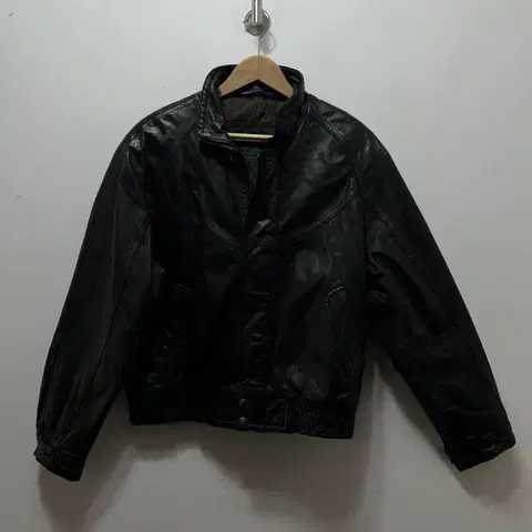 남성 블랙 범보 가죽자켓 M