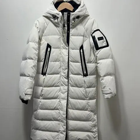 엠폴햄 화이트 롱 패딩 점퍼 S