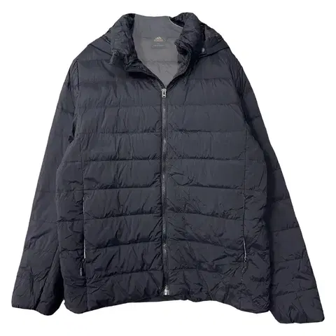 아디다스 블랙 경량 패딩 100