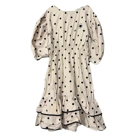 7~8세 리미떼두두 도트 크림 원피스