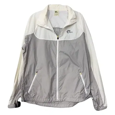 네파 라이트 그레이 로고 기능성 바람막이 95