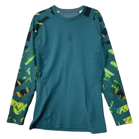 스파이더 프린팅 블루 기능성 긴팔티 100(L)