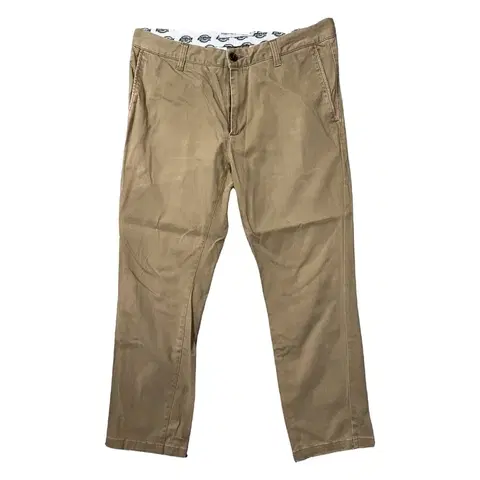 디키즈 카키 캐주얼 면바지 34