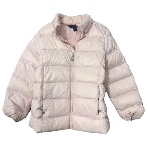 6세 폴로 키즈 연핑크 다운 패딩