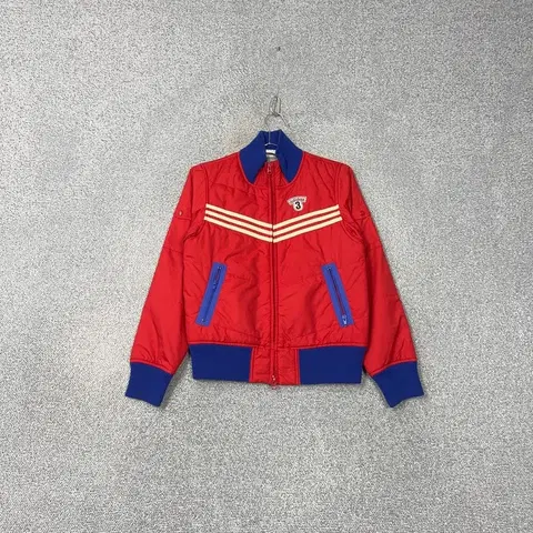 아디다스 y2k 솜 레드 패딩 자켓 M