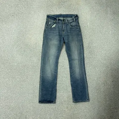 리바이스 523 블루 워싱 청바지 데님팬츠 30 34