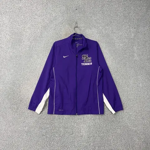 나이키 퍼플 올드스쿨 로고 트랙탑 저지 S