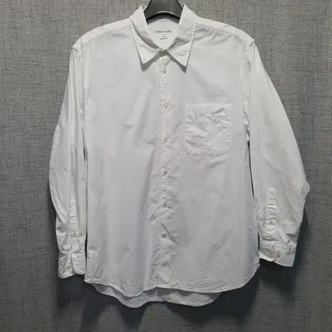 토마스모어 남성 화이트 긴팔 카라 셔츠 s