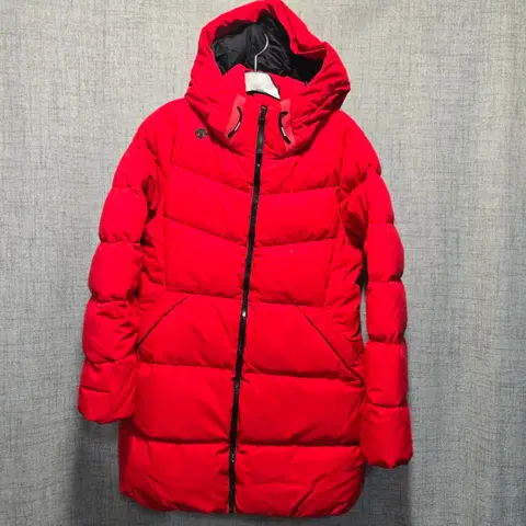 데상트 덕다운 롱패딩 90