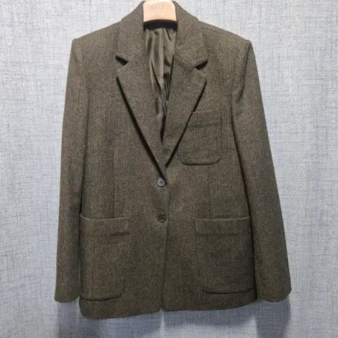 닐바이피 여성 헤링본 울 자켓 34