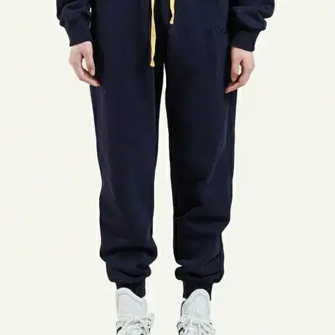 에몽 여성 로고 자수 조거팬츠 36