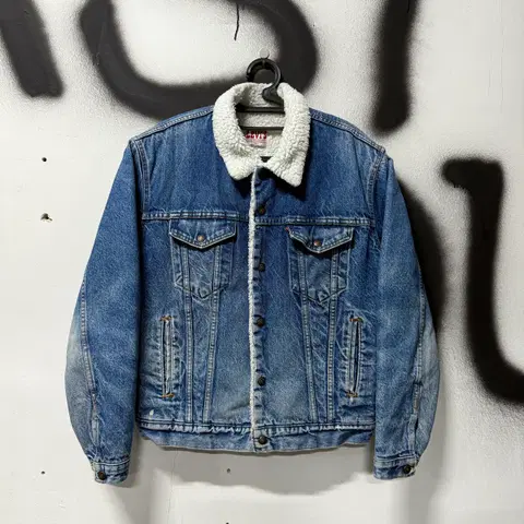 80s 리바이스 USA 71608 쉐르파 데님 트러커 자켓
