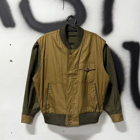 VTG 빈티지 울 혼방 웨스턴 리버시블 집업 봄버 자켓