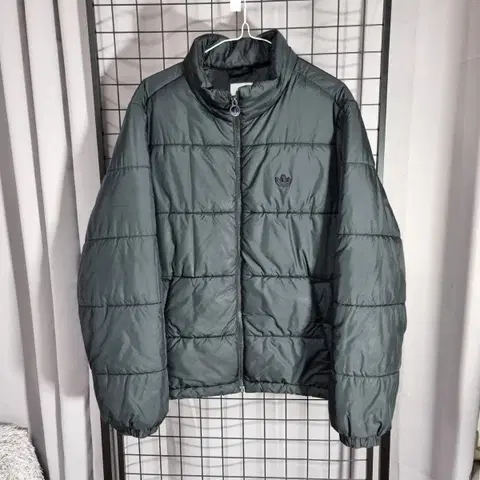 아디다스 패딩 패디드 스탠드 파이어버드 퍼프 점퍼 자켓 L