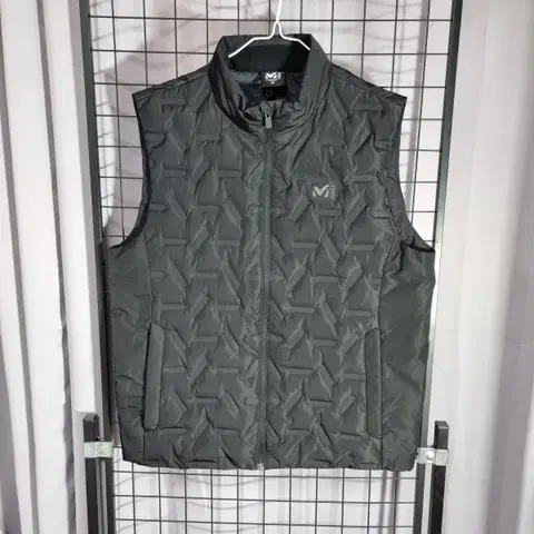 밀레 패딩 조끼 르아 튜브 퀼팅 구스 다운 베스트 블랙 100