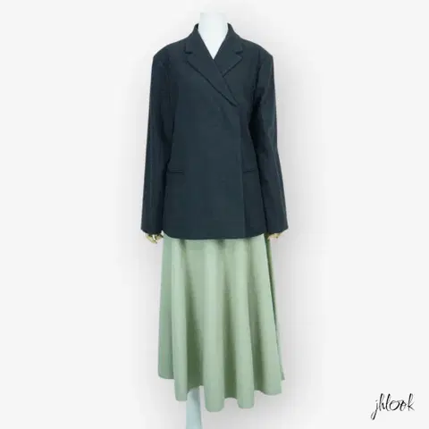 라마지 히든단추 겨울 정장자켓