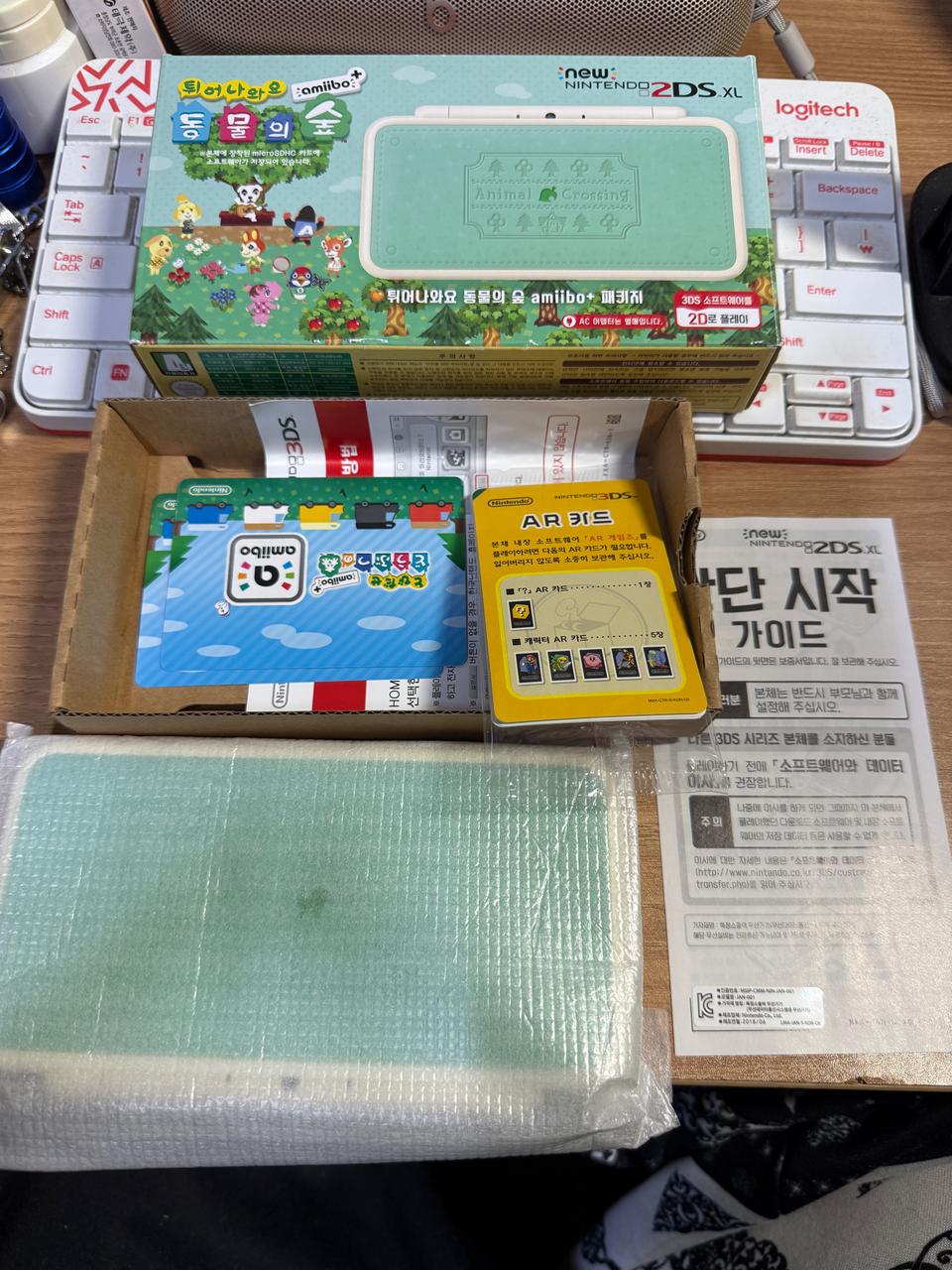 닌텐도 뉴2DS XL_튀동숲 버전_순정_S급