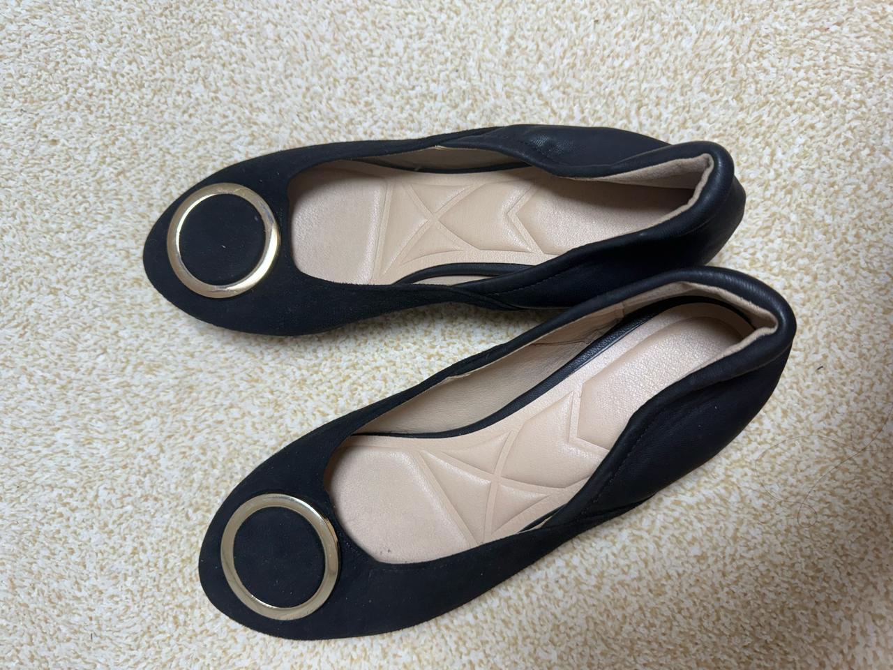 원골드버클 편안한 밑창단화 3센티 245