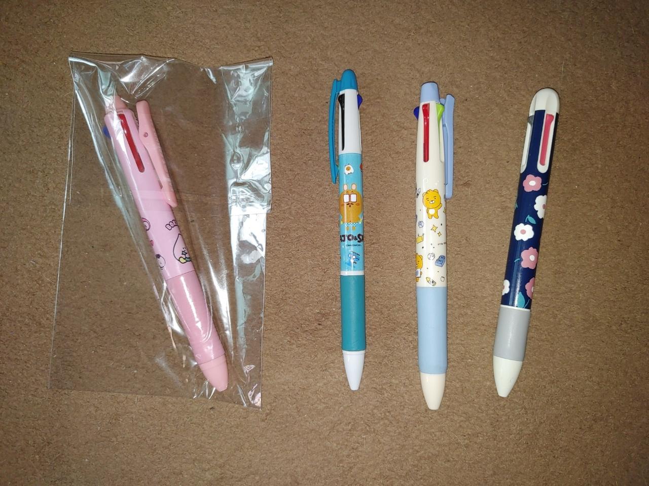핑크풋 지워지는 3색 펜 리락쿠마 4색 마조앤새디 3색 볼펜 등 일괄