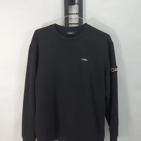 내셔널지오그래픽 맨투맨 기모 와펜 스웻셔츠 블랙 xl