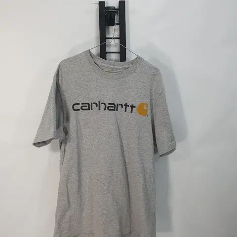 칼하트 반팔티 빅로고 그레이 오리지날핏 m