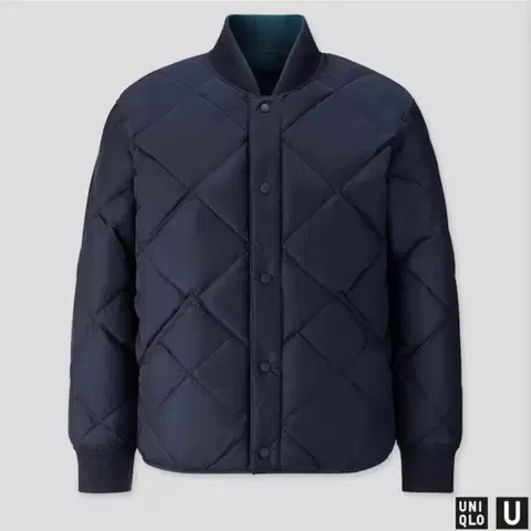 유니클로 U 리버시블 블루종 패딩