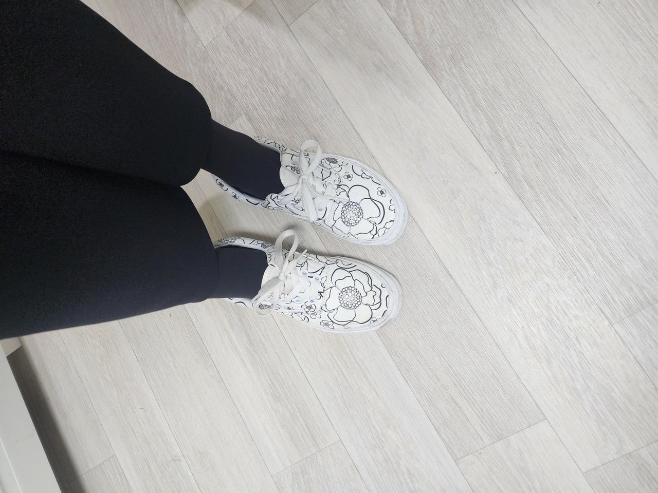 반스 여성 꽃무늬 운동화