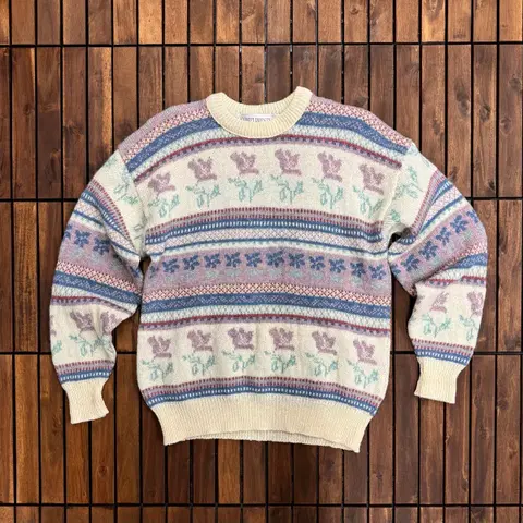 [L] 80s Compliments 파스텔 페어아일 니트