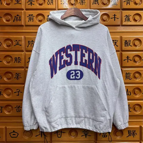 [M] 웨스턴 크림 후드티