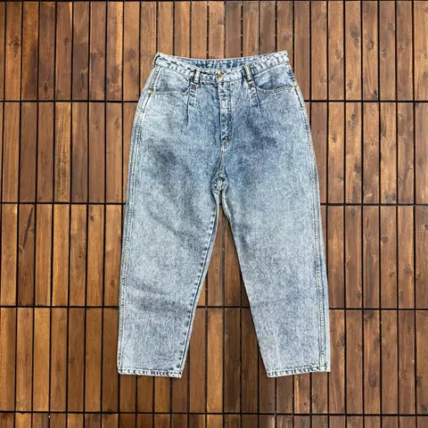 [30] 80s 조이버 굿즈 케미컬 워시 테이퍼드 진