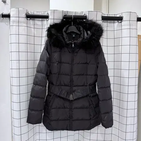 랄프로렌 후드 다운 벨트패딩