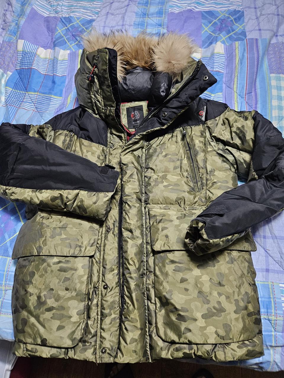 EXR 카모 덕다운 패딩 95