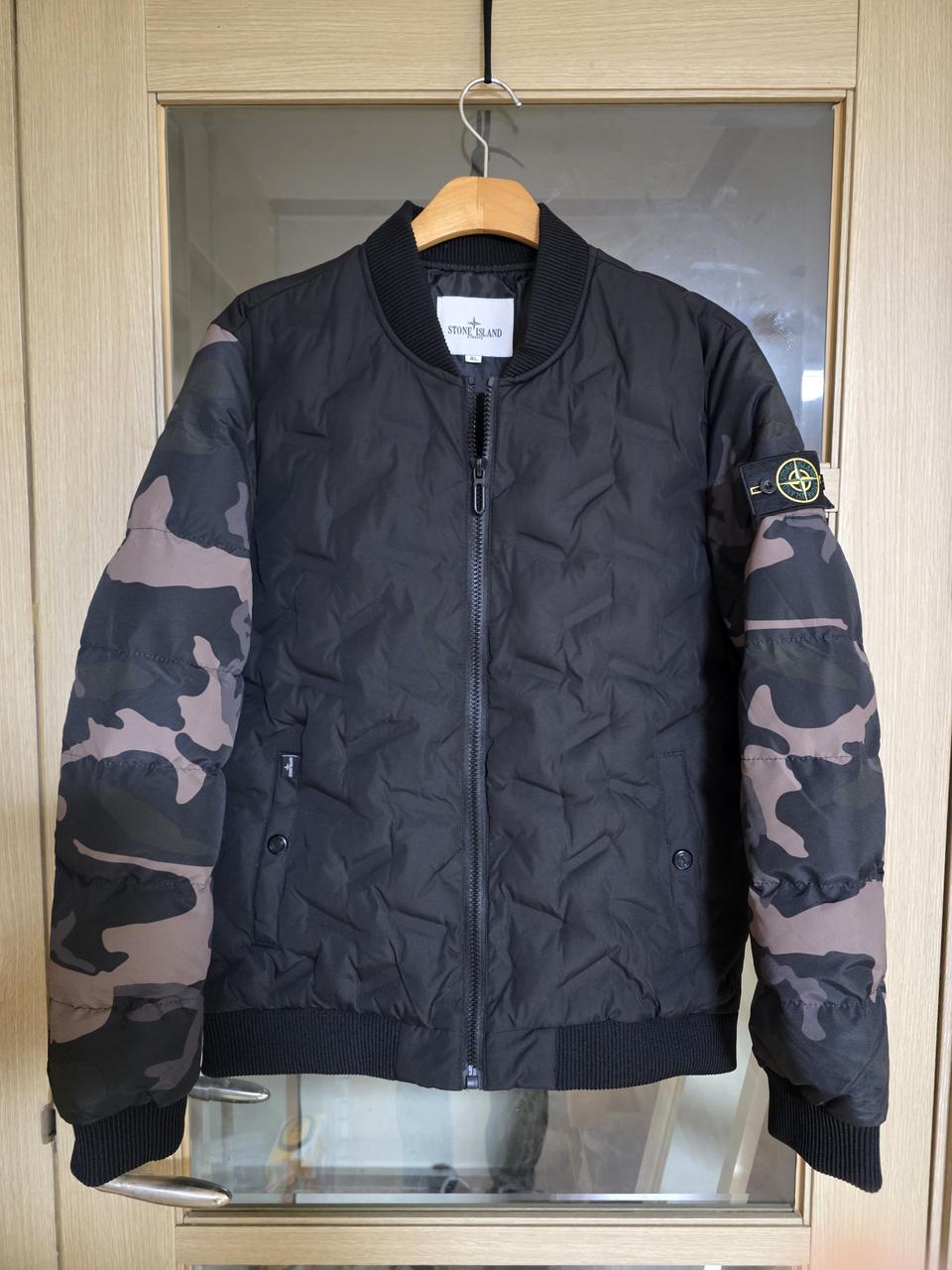 남성 카모 항공점퍼 패딩 잠바 105 두툼해요