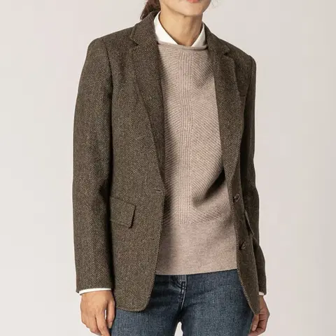 BCBG 비씨비지 헤링본 블레이저 자켓 85