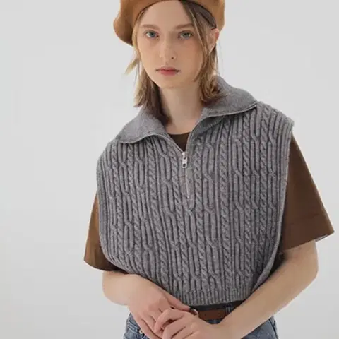 23 온앤온 케이블 니트 워머