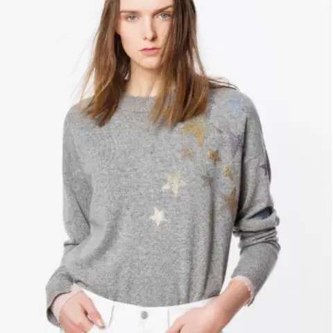 쟈딕앤볼테르 캐시미어 100 별 니트 S