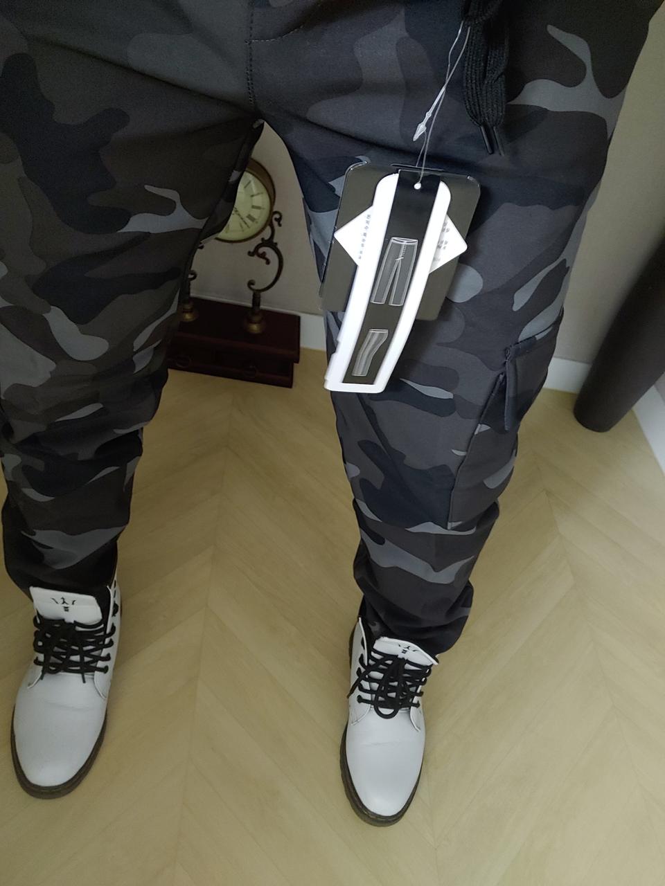 블루캅 MSL 마쎄라띠 방한 카모 조거팬츠