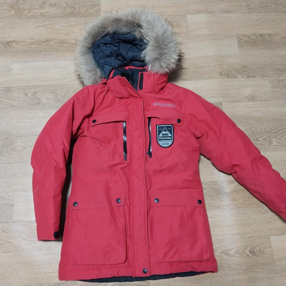 디스커버리 거위털 패딩 여성 90 사이쥬