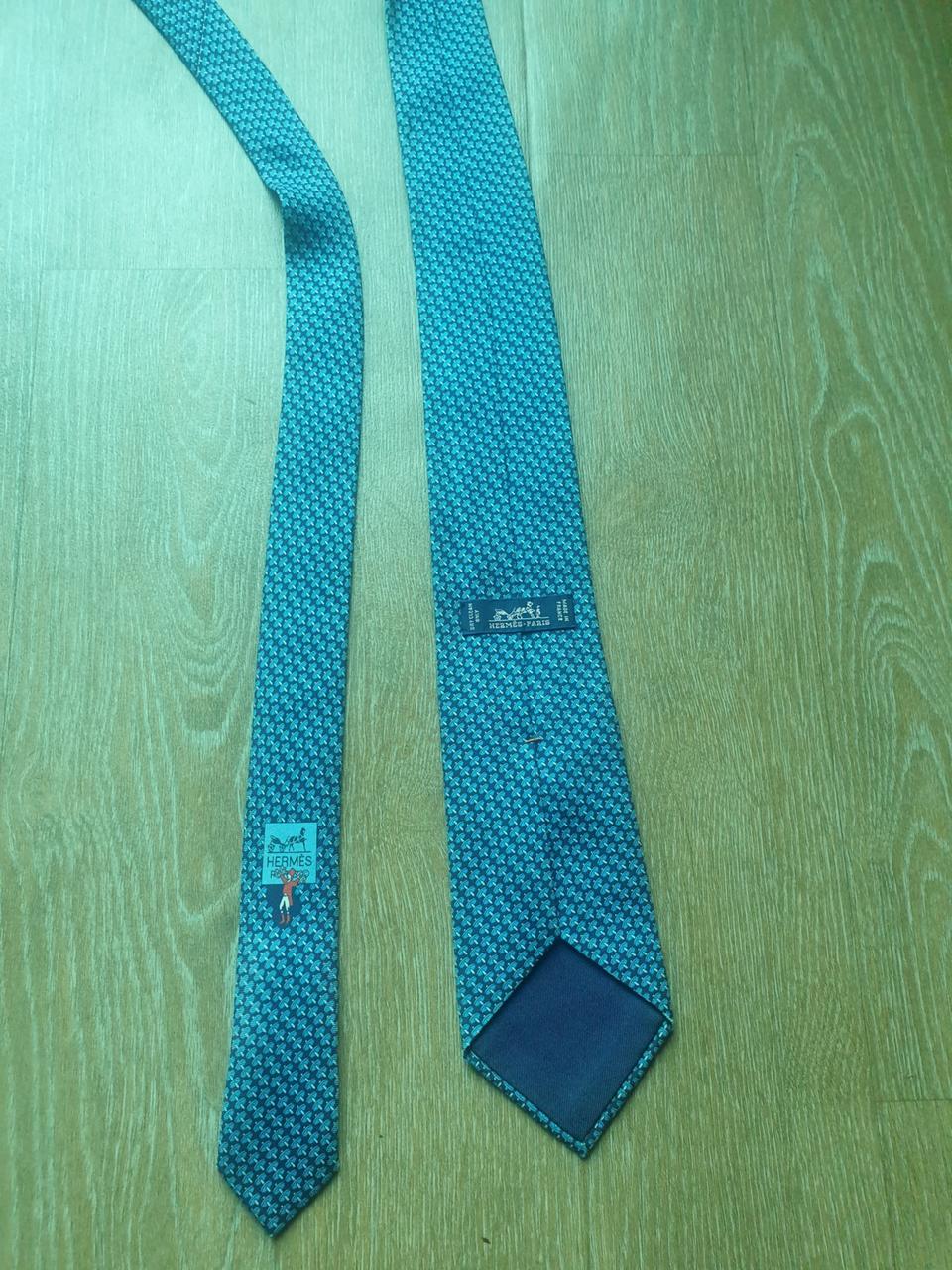 명품 에르메스 (정품)멋진 남성 넥타이 커프스 셔츠 정장