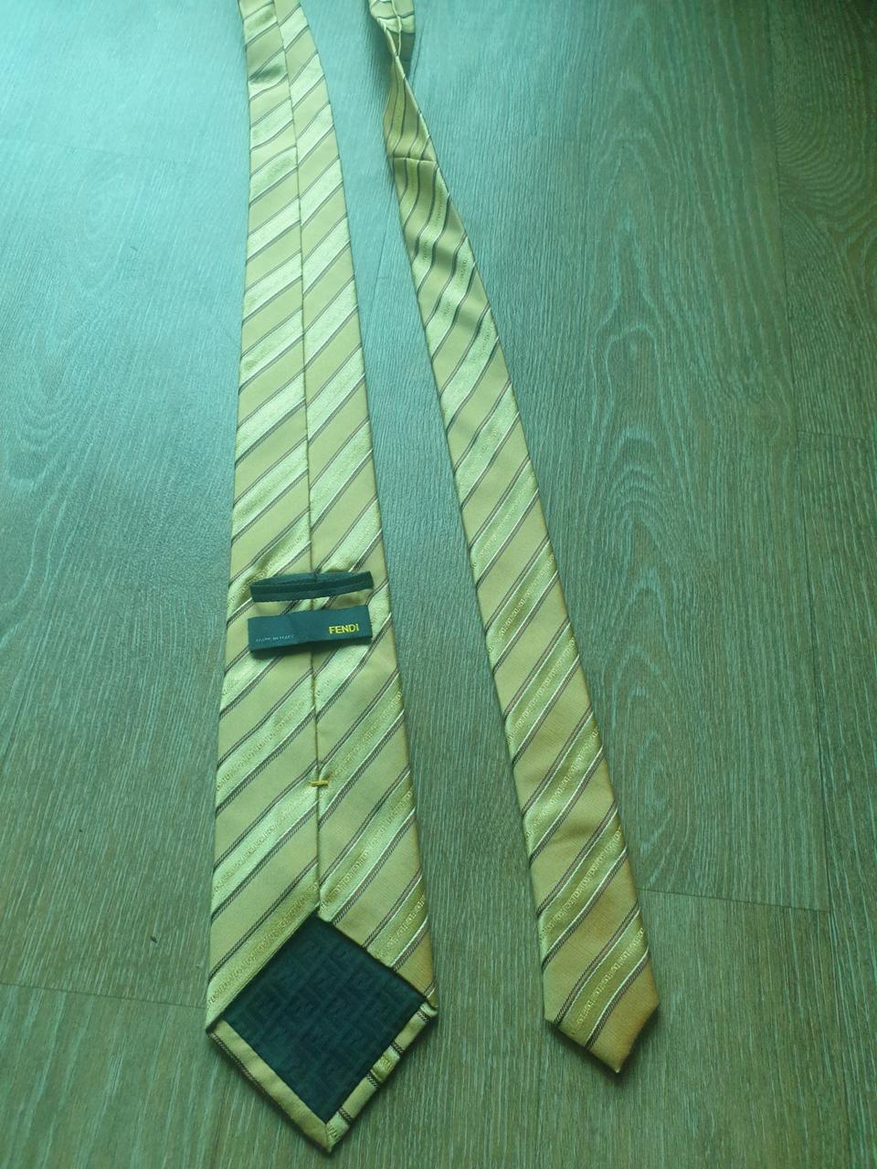 명품 넥타이 특가 ~펜디(FENDI 정품)황금컬러 돈복 재물복  정장 ㅅ