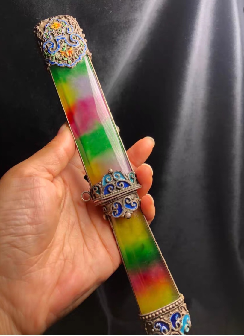 옛날 비취 4채 보검