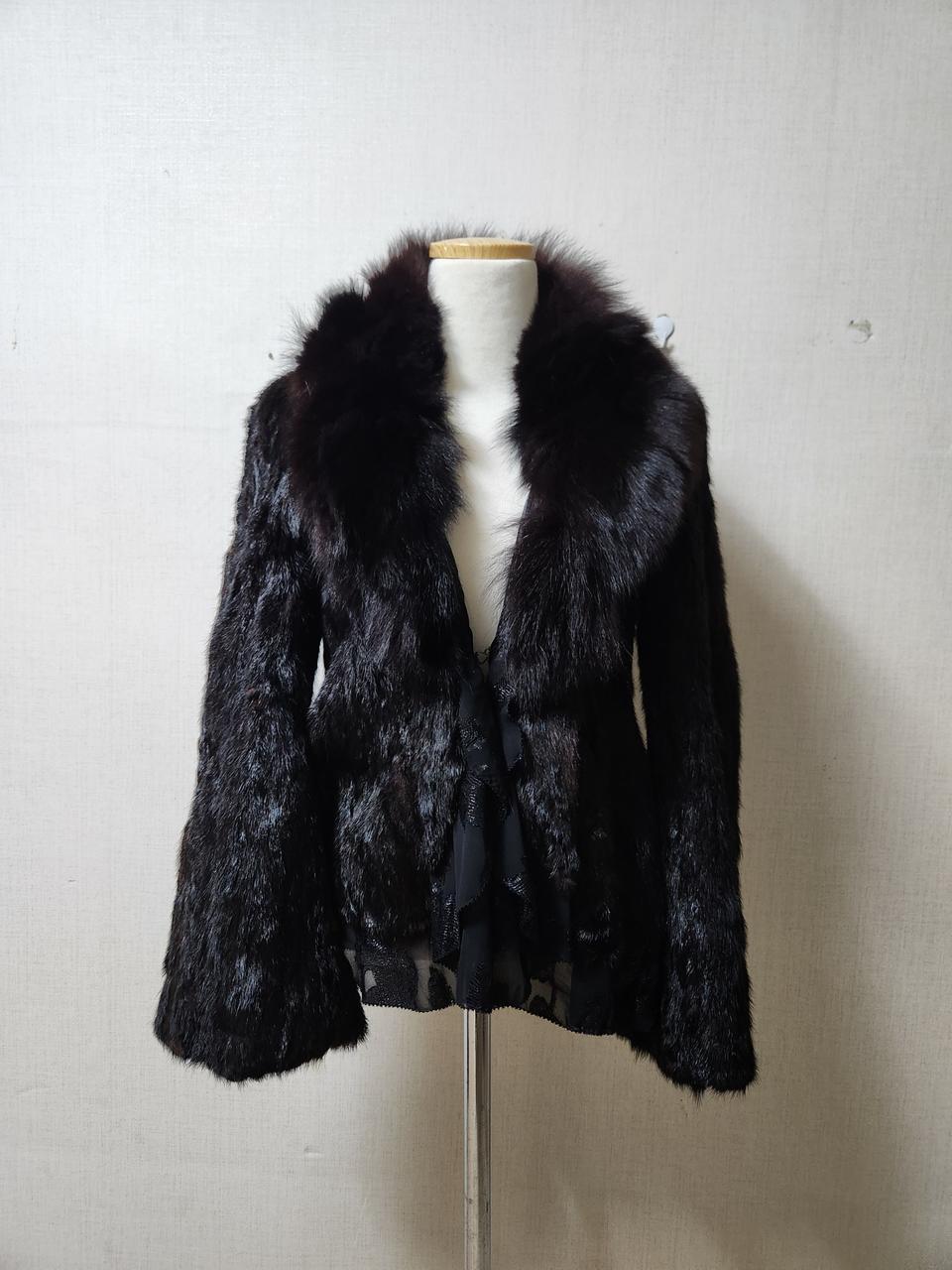 에고이스트 폭스배색밍크자켓