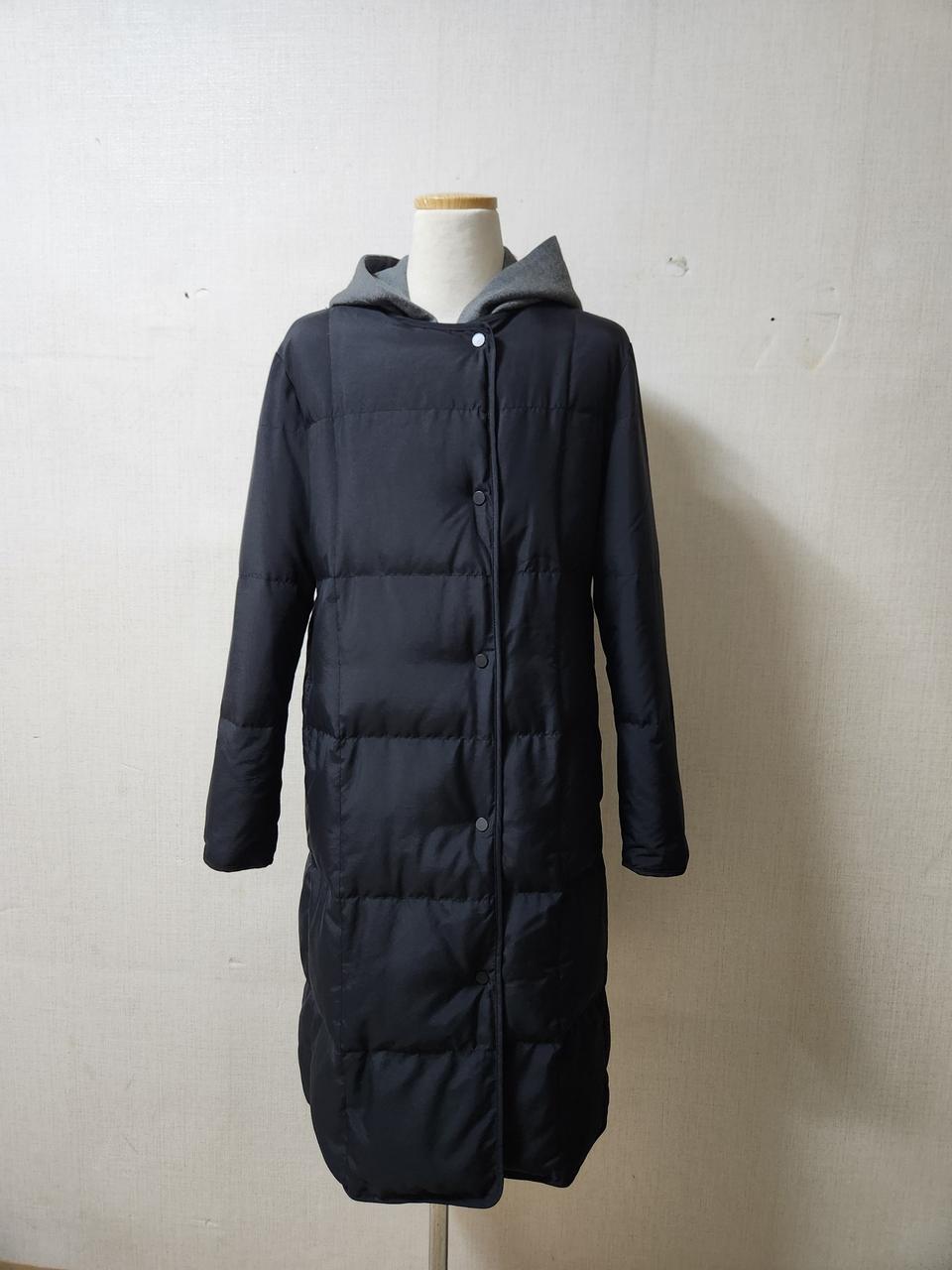 BCBG 후드 롱 패딩