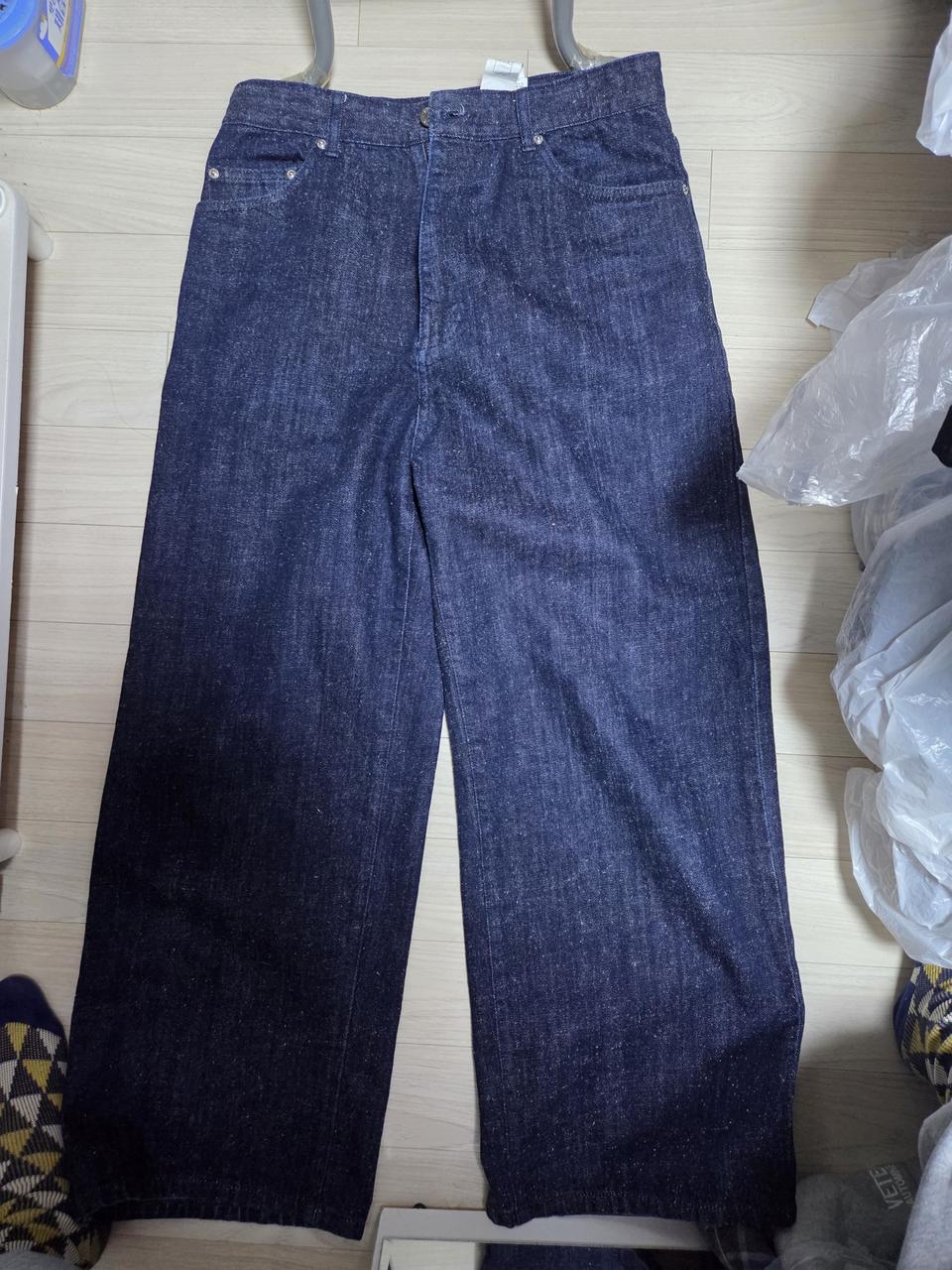 시스템옴므 정품 와이드 청바지 32사이즈