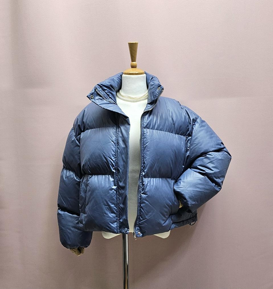 스카이블루 숏패딩 푸퍼