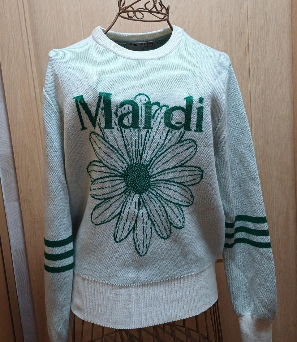 마르디 메르크르디 정품 그린 데이지 니트/스웨터 S size