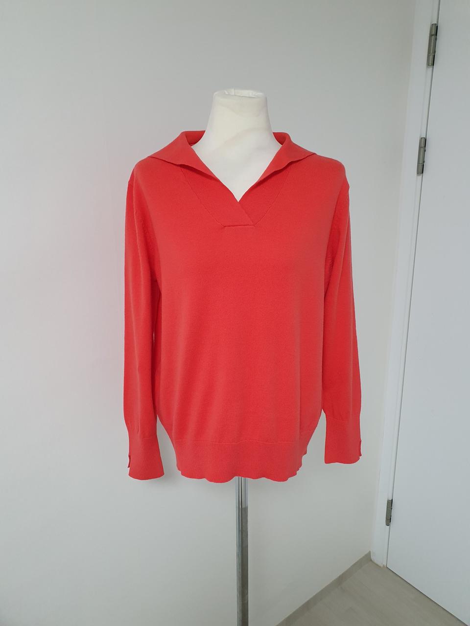 (상태좋음)더엣지 카라 니트 55~66반