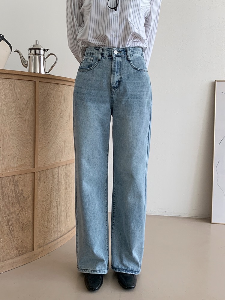 ~32)워싱데님일자 와이드 새거 13000(세일)