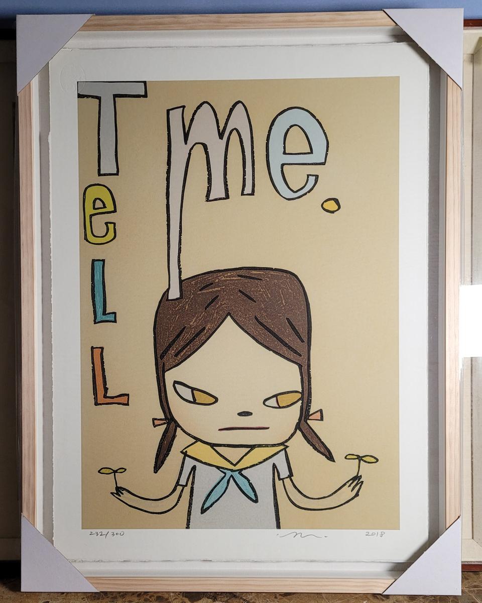 요시토모 나라 그림액자 판화 에디션