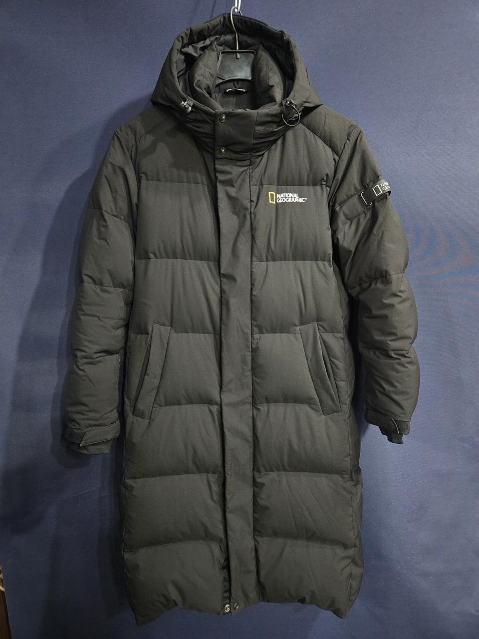 내셔널지오그래픽 블랙컬러 남성 95 덕다운 롱패딩
